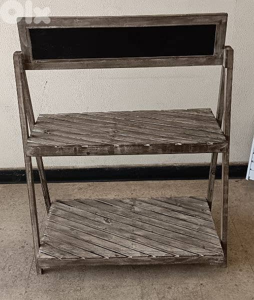 rustic birthday display stand 0