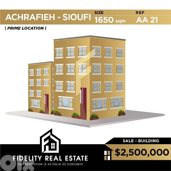 Building for sale in Achrafieh AA21 0