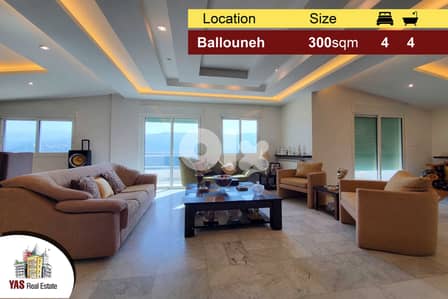 Ballouneh 300m2 | Penthouse | Rooftop | Panoramic View | TO |