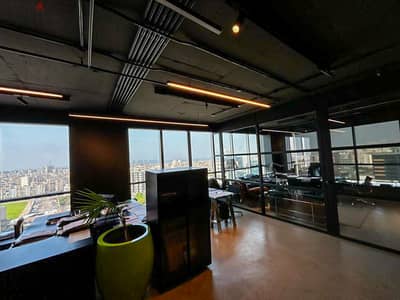 130 SQM Furnished Office in Bauchrieh with Panoramic City View