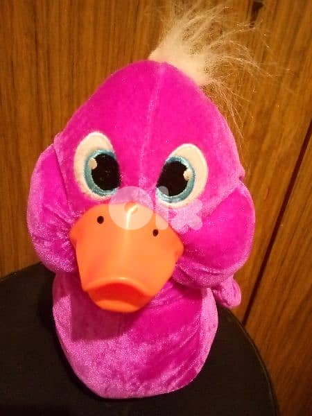 CUTE PURPLE DUCK character Plush medium syze As new toy: 30 Cm=11$ 1