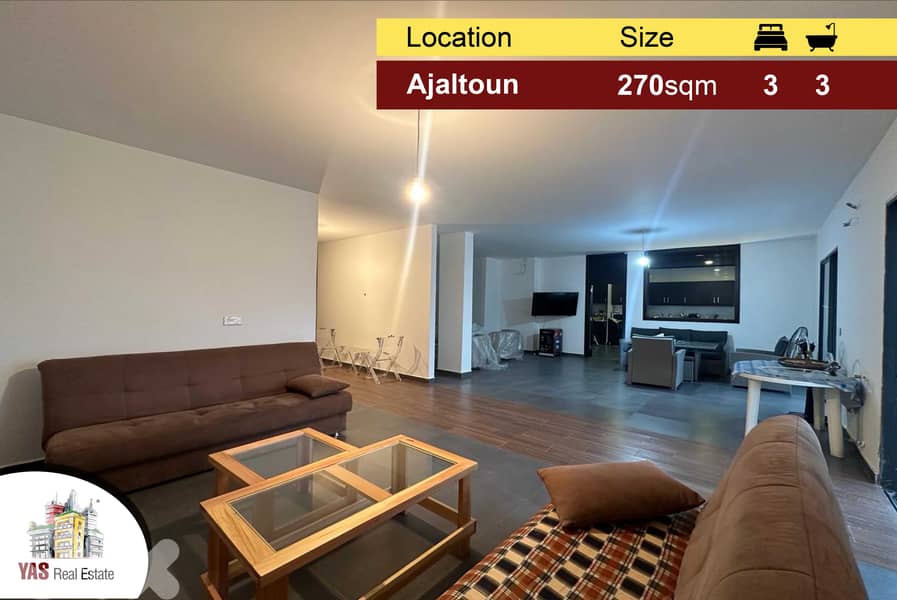 Ajaltoun 270m2 | Main Road | Fully Redesigned | View | Catch | AC | 0