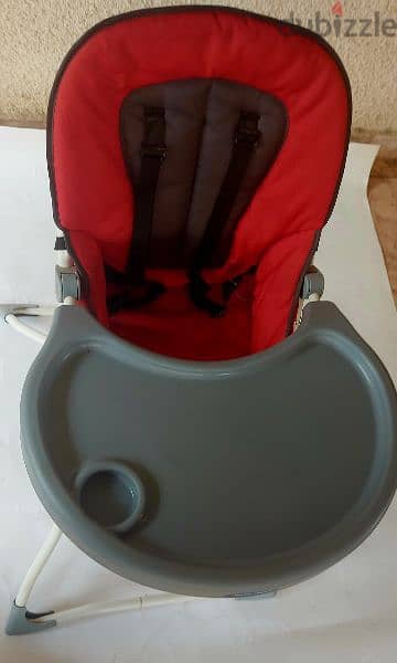 Bébé Doux High Chair (Red) - Like New 1