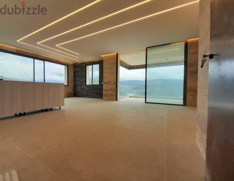 165 SQM PAYMENT FACILITIES- Apartment in Oyoun Broumana with View 0