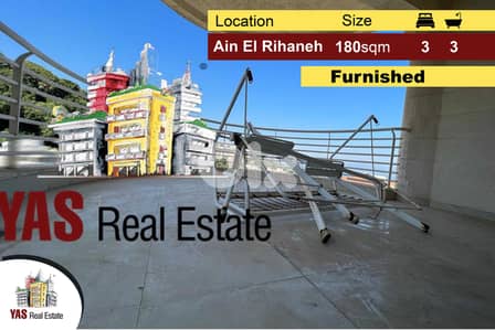 Ain El Rihaneh 180m2 | New | Furnished | View | UPGRADED | MY |