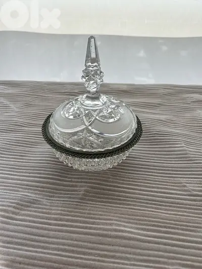 Bonbonnière Crystal & Solid Silver