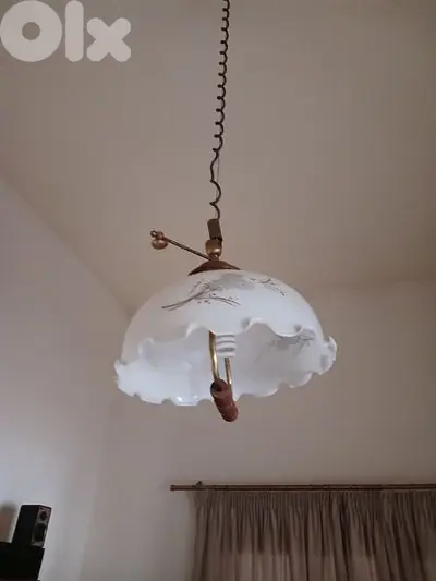 antique opaline chandelier
