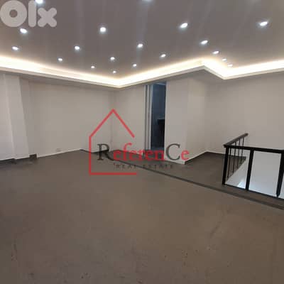 Triplex SHOP for sale in zalka محل تريبلكس رائع في الزلقا