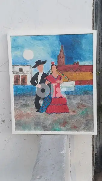 لوحة رسم زيتي