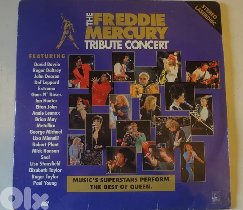 The Freddie Mercury tribute concert 2* laserdiscs gatefold 0