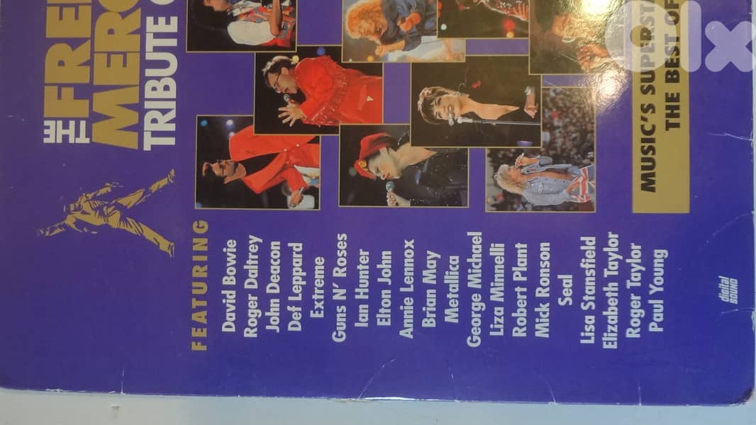 The Freddie Mercury tribute concert 2* laserdiscs gatefold 2