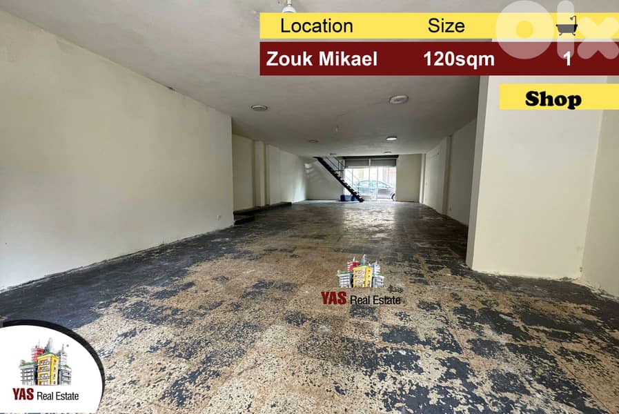 Zouk  mikael 120m2 | 120m2 Mezzanine | Shop | Two Floors | EL | 0