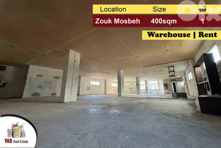 Zouk Mosbeh 400m2 | Warehouse | Rent | Perfect Investment | EL |
