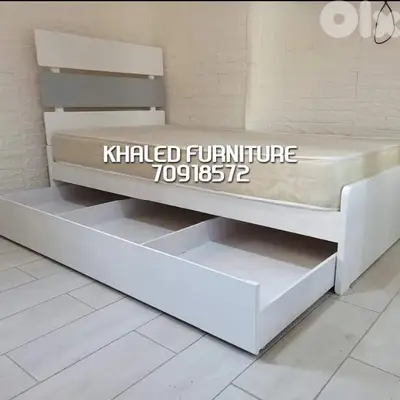 تخت مفرد أو مفرد و نص مع جارور جديد بأفضل جودة