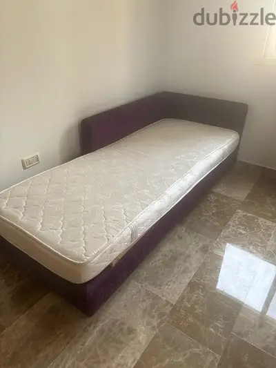 bed and sitting