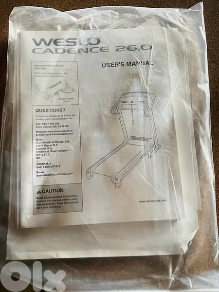 Treadmill Weslo Cadence 26.0 2