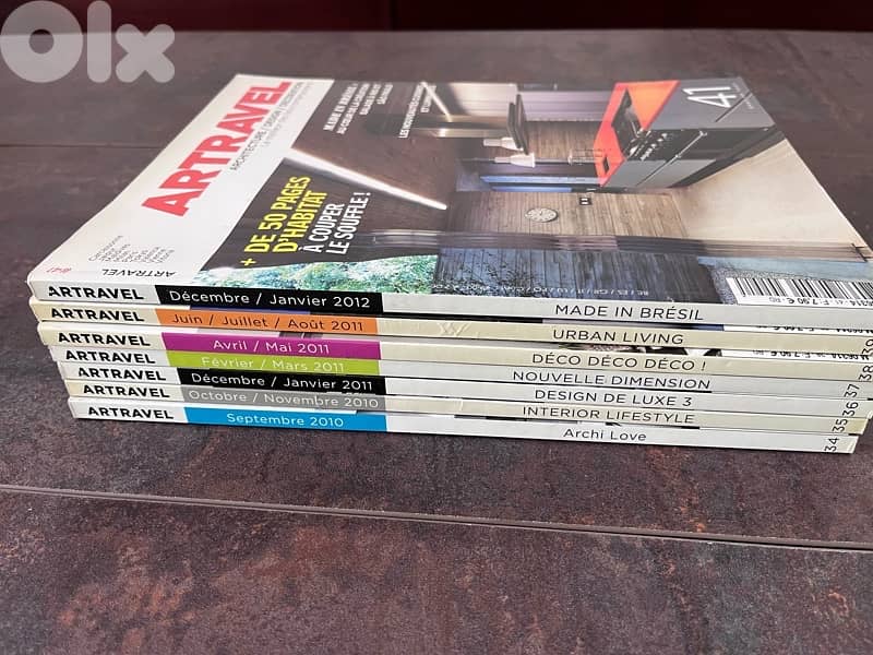ART Travel 7 magazines year 2010-2011 interior Archi 1