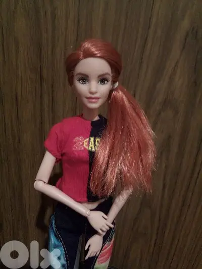 Barbie WELLNESS/ FITNESS Red haired Articulated Great Mattel doll=25