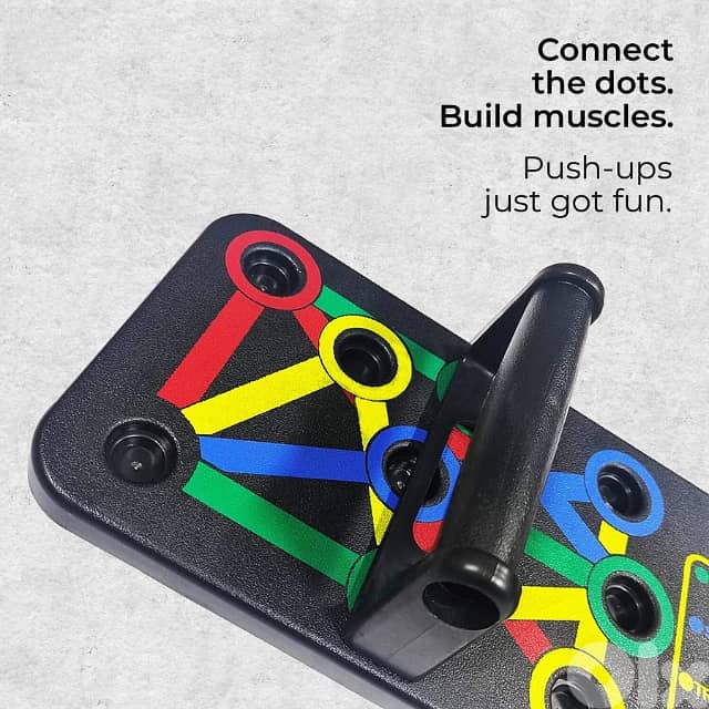 Foldable Push Up Board, Color-Coded Fitness Board, Full Body Workout 6