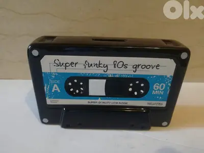 Ceramic retro style audio cassette money keeper 16*10cm