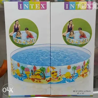 Pecine Authentic Intex 122x25cm Swimming Pool water sea  بركة مسبح