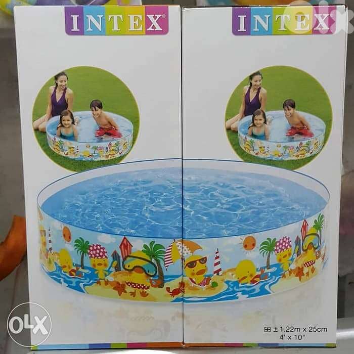 Pecine Authentic Intex 122x25cm Swimming Pool water sea  بركة مسبح 0
