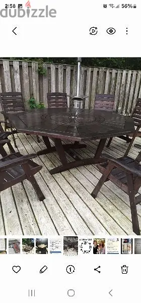 teek wood table
