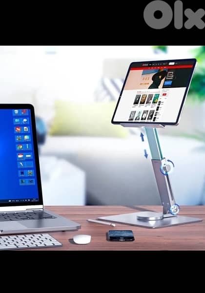 Aluminum Tablet Stand 360 degree Rotating Adjustable Desk 3