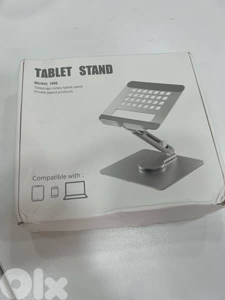 Aluminum Tablet Stand 360 degree Rotating Adjustable Desk 7