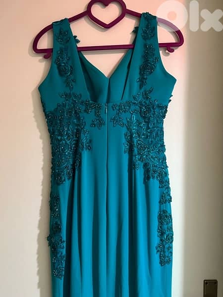 Green dress, size 38-40, worn once 2