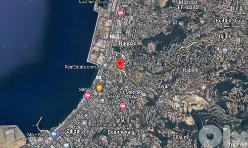 1000 m2 land for sale in Dbaye Highway-Prime Location - موقع ممتاز جدا