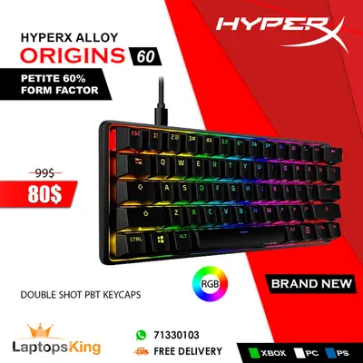 HYPERX ALLOY ORIGINS 60 RGB MECHANICAL GAMING KEYBOARD