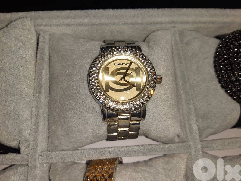 original bebe watch gold working 0