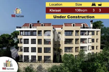 Koleiat 130m2 | Under Construction | High-End | Payment Facilities |