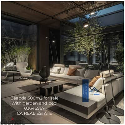 prime location for sale in Baabda in a quiet area privat pool & garden