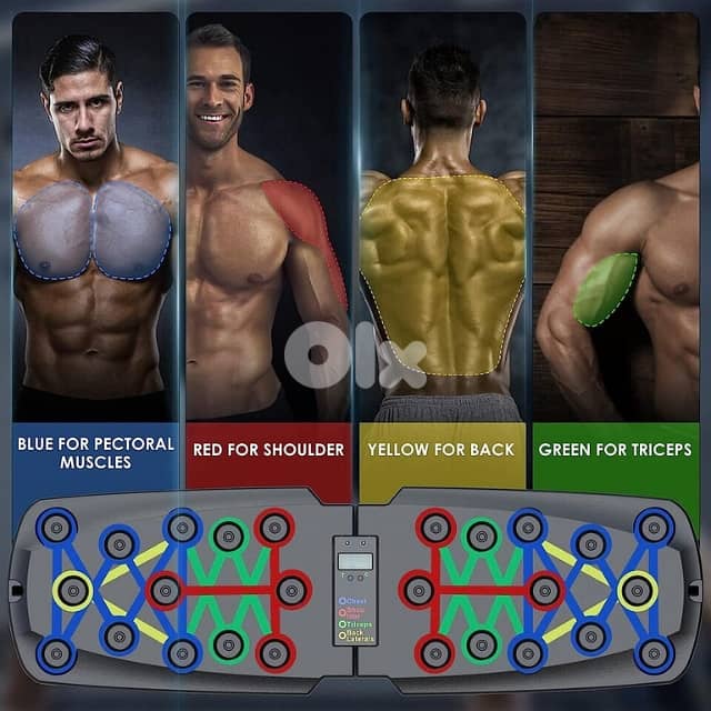 Digital Push Up Board, Rep Counter & Timer, Foldable Home Gym Board 2
