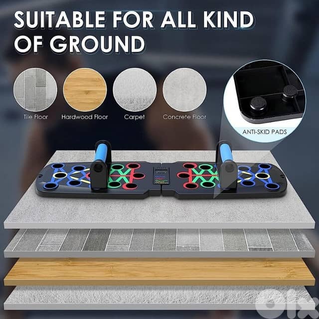 Digital Push Up Board, Rep Counter & Timer, Foldable Home Gym Board 4