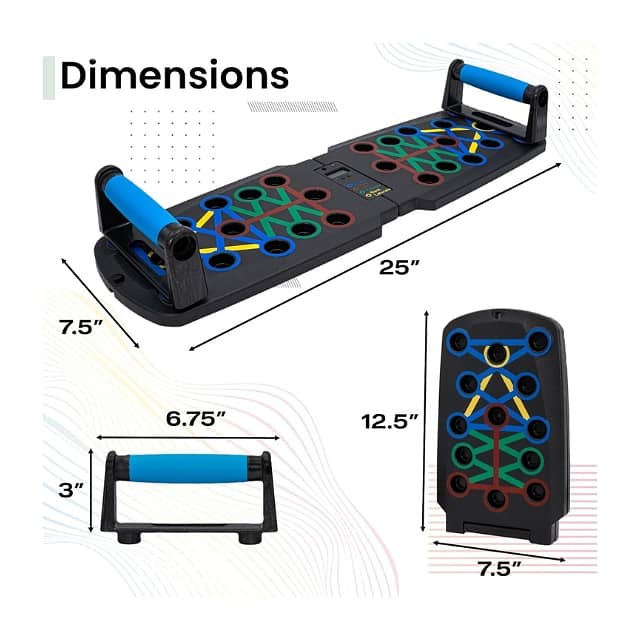 Digital Push Up Board, Rep Counter & Timer, Foldable Home Gym Board 9