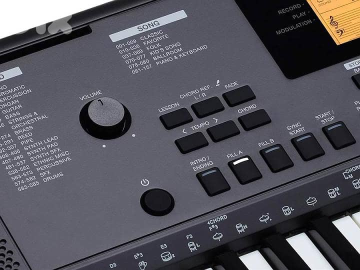 MK200 Arranger keyboard, 61 touch sensitive keys,LCD, 2 x 2,5 watt 1