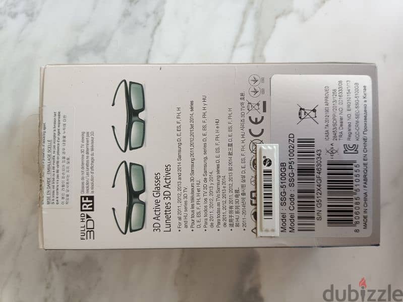 2x 3D Samsung Glasses - New never used 2