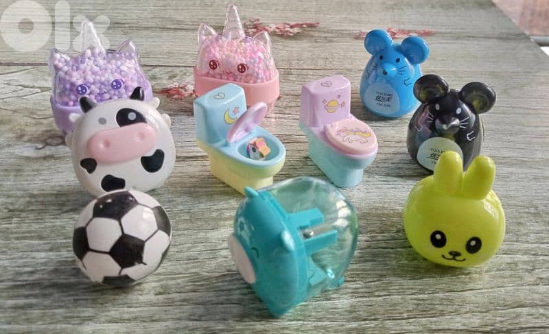cute kids pencils sharpeners 0