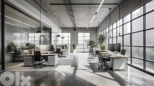 1000$/Sq OFFICE IN JAL EL DIB HIGHWAY 240SQ  (JD-128)