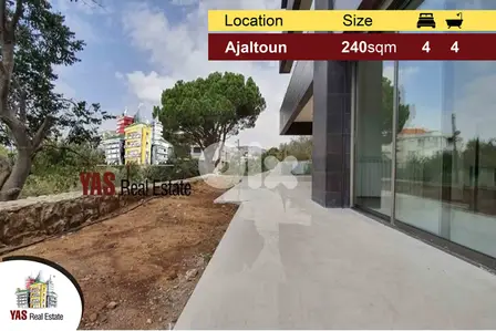 Ajaltoun 240m2 | 130m2 Garden | High-end | Brand New | View|