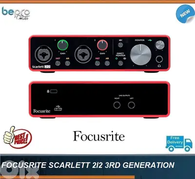 Focusrite Scarlett 2i2 G3 Audio Interface,Pro Sound Card Focusrite Scarlett 2i2 G3 Audio Interface,Pro Sound Card