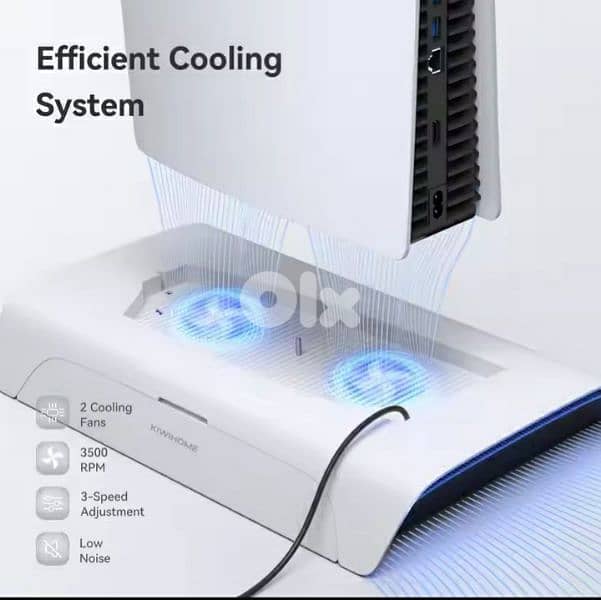 KIWIHOME PS5 Cooling & charging station with RGB lights /4$ delivery 2