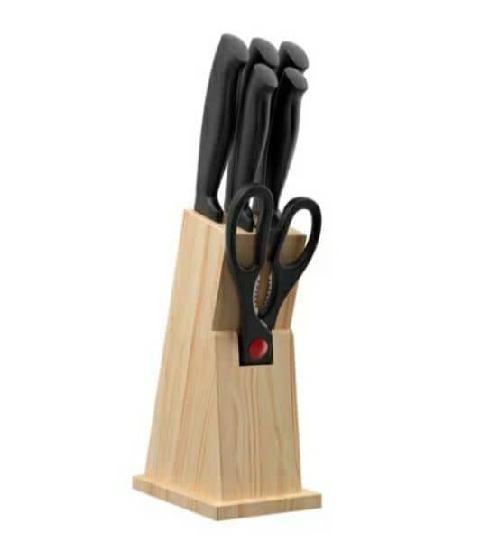 Ernesto 7 piece set filled knife block set/4$ delivery 0