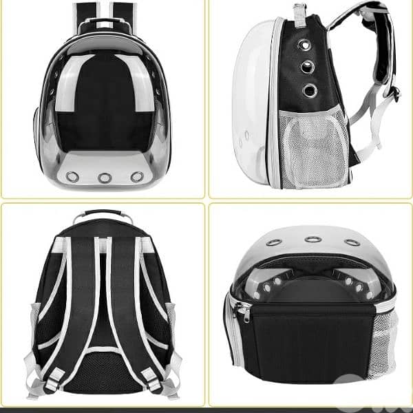 FPVERA Black Cat Backpack Carrier:Transparent for Traveling 4$delivery 1