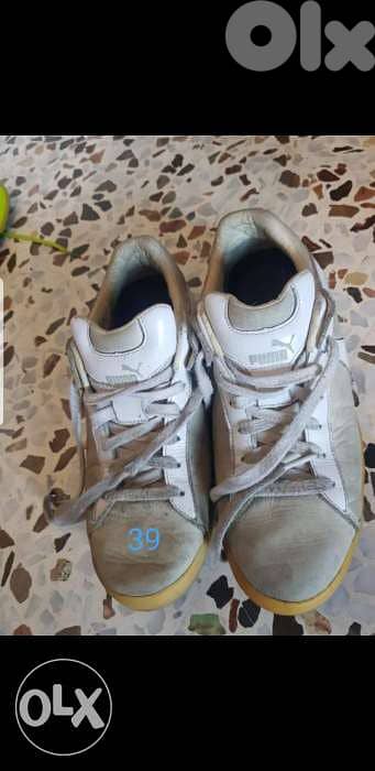 Puma white shoes size 39 0