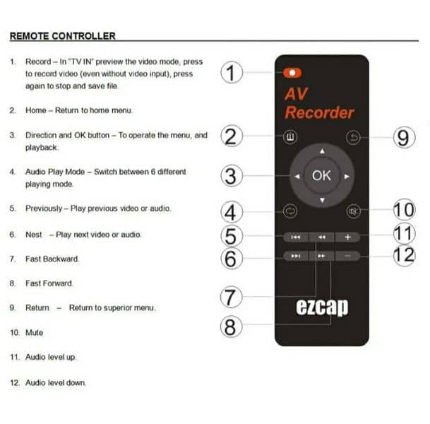 EZCAP271 AV Recorder Audio Video Player Converter/4$ delivery 9