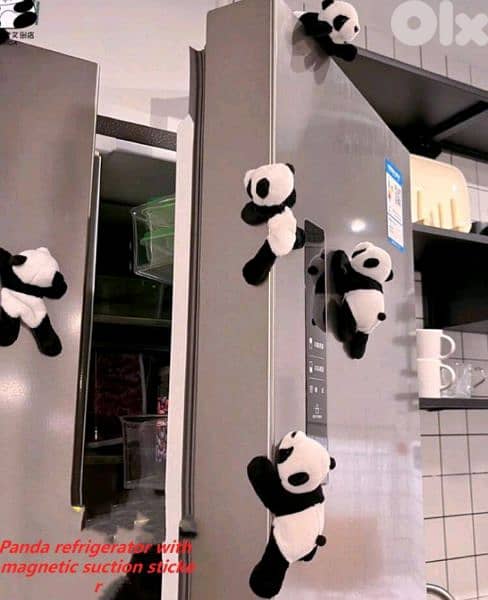 cute plush panda magnet 2